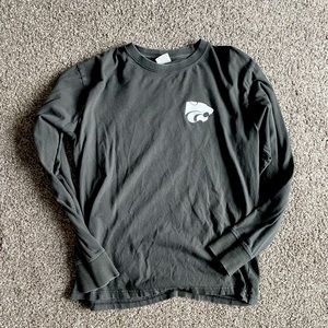 UNISEX dark grey KSU powercat long sleeve